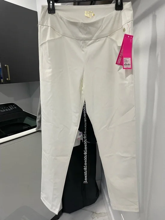 Lilly Pulitzer Resort White Pants with Pink Tag - Picture 2 of 5